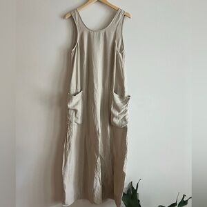 Ilana Kohn Adele jumpsuit size S 100% linen in Oat